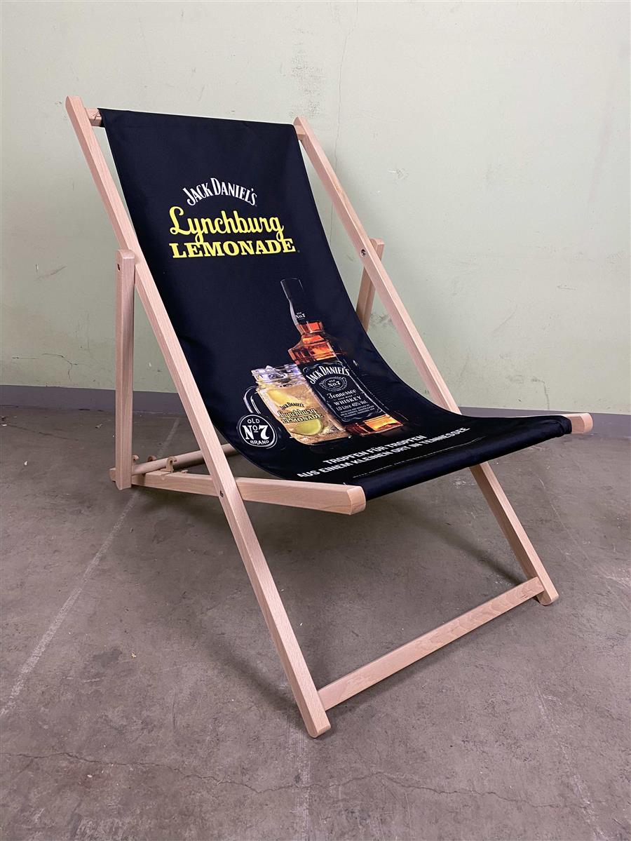 1x Jack Daniels Whiskey Chaise longue Lynchburg Lemonade noir