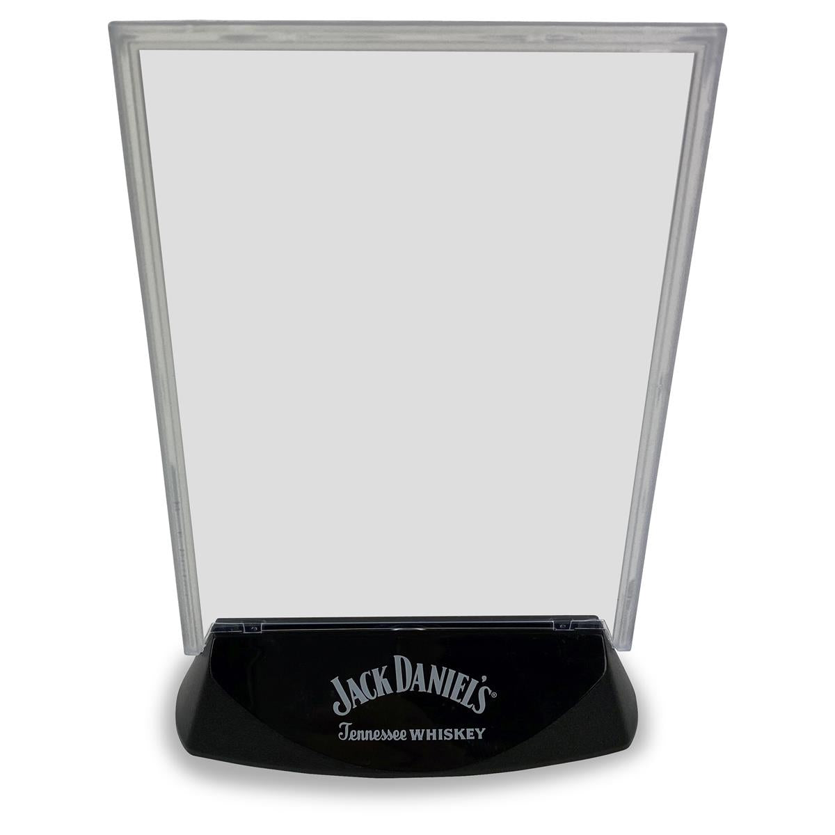 1x présentoir de table Jack Daniels Whiskey, pied en plastique noir