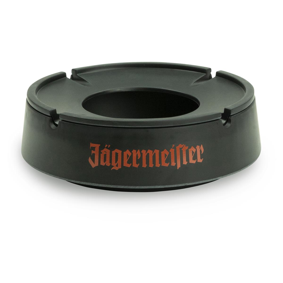 1x cendrier en plastique noir Jägermeister