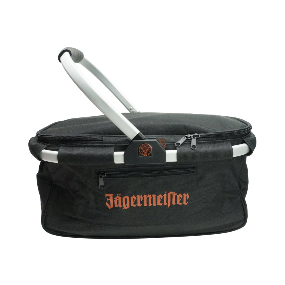 1x panier à provisions pour liqueur Jägermeister avec compartiment réfrigérant et poignée