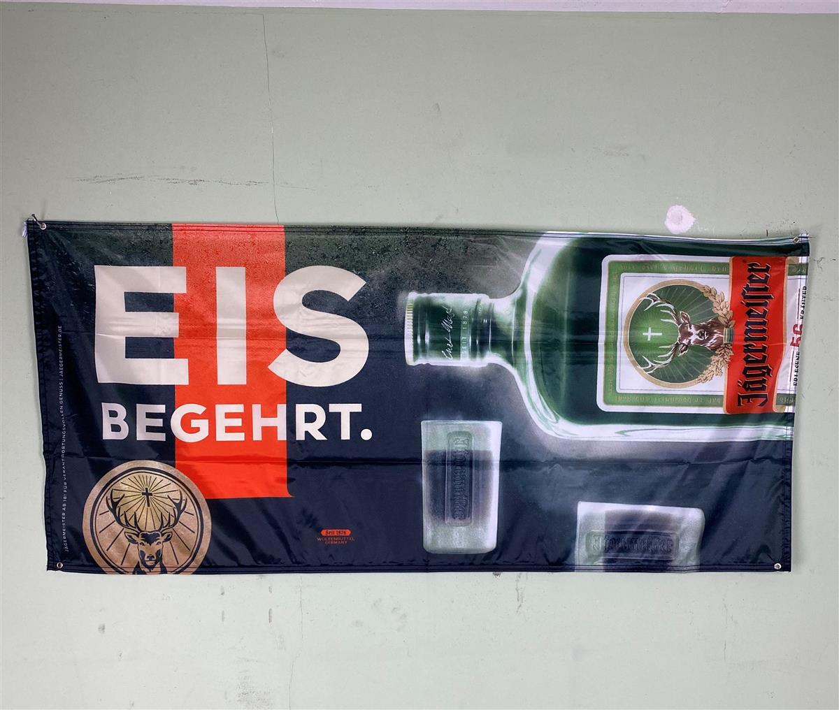 1x drapeau liqueur Jägermeister honneur de glace 180 x 80