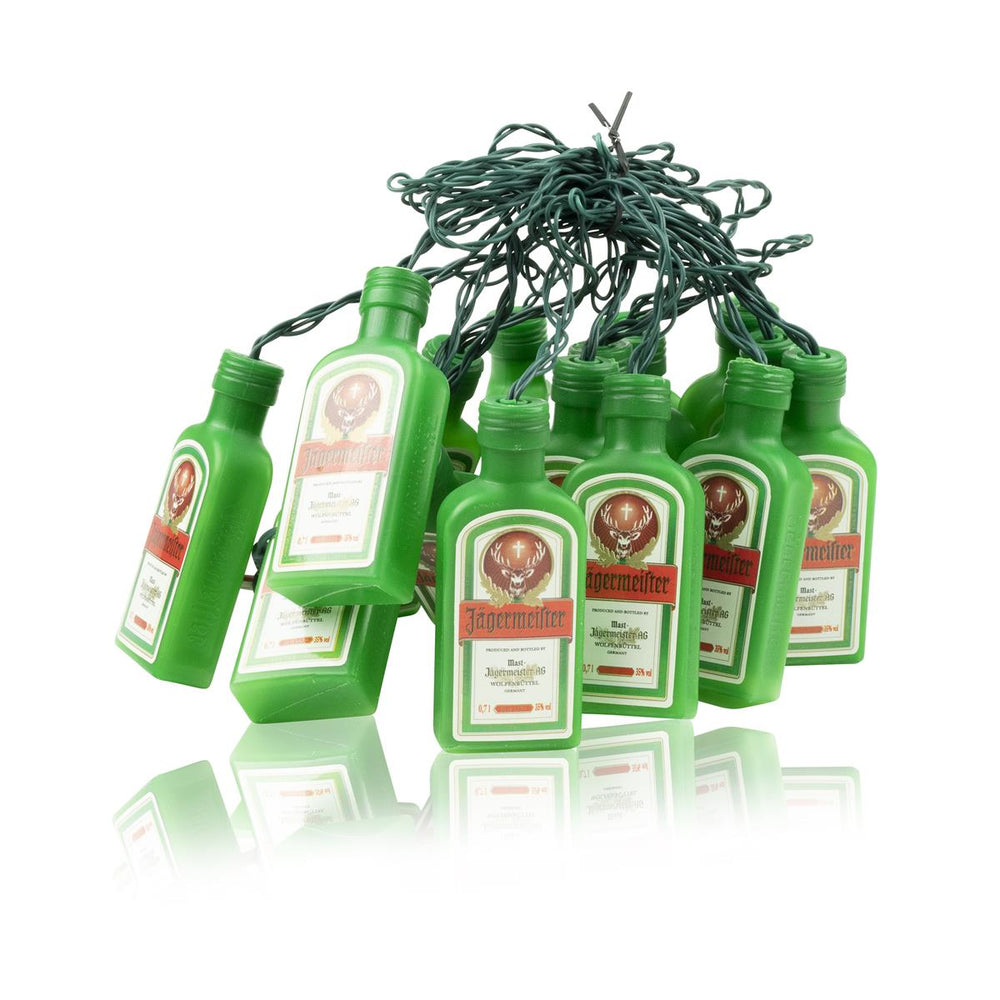 1x guirlande lumineuse Jägermeister Mini bouteilles vertes