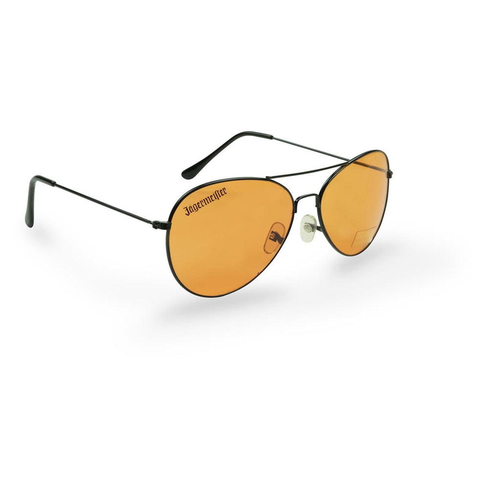 1x lunettes de soleil Jägermeister Retro orange style aviateur