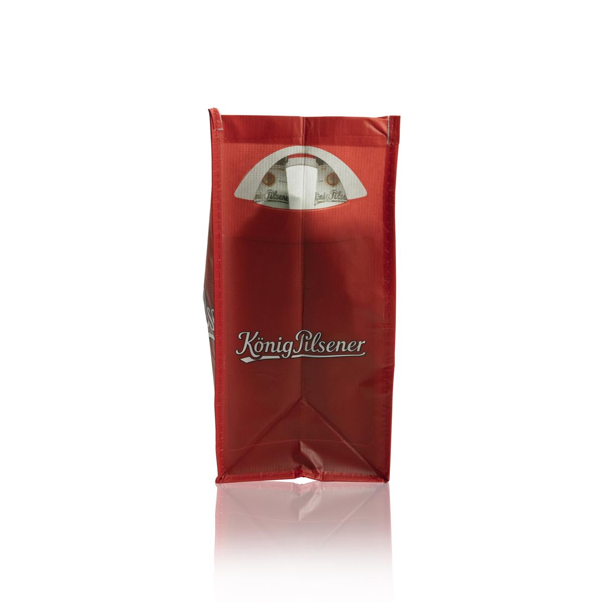 1x sac à provisions rouge König Pilsner Bier Shopper, 45 x 40 cm – Vue 3