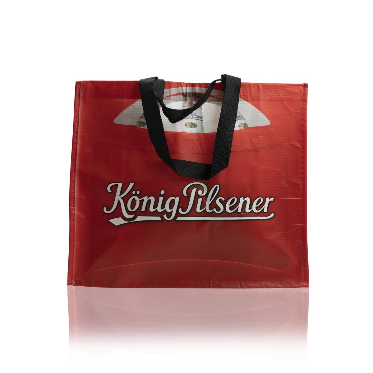 1x sac à provisions rouge König Pilsner Bier Shopper, 45 x 40 cm – Vue 4