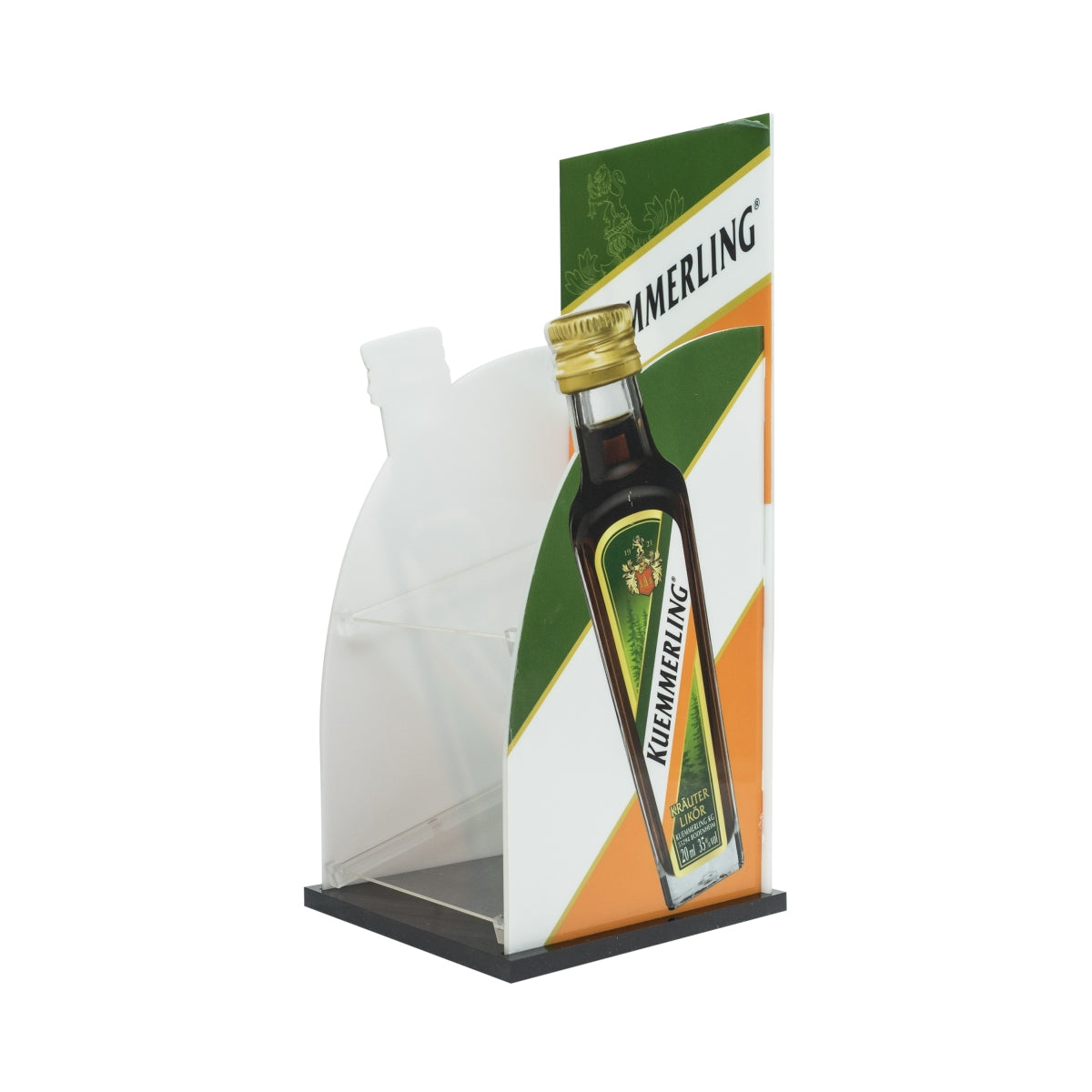1x présentoir de vente pour liqueur Kümmerling, deux niveaux, plexiglas – Vue 3