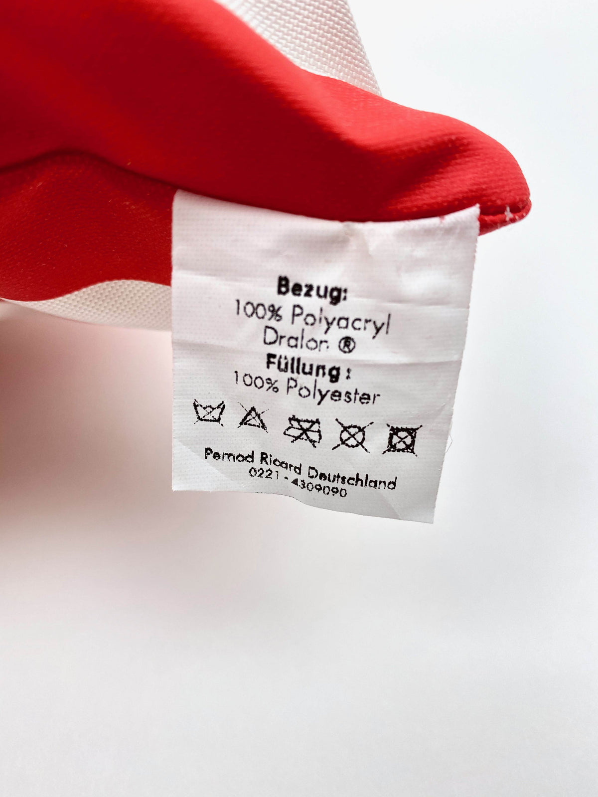 1x coussin Lillet Likör petit format env. 30 x 30 x 10 cm rouge/blanc – Vue 4