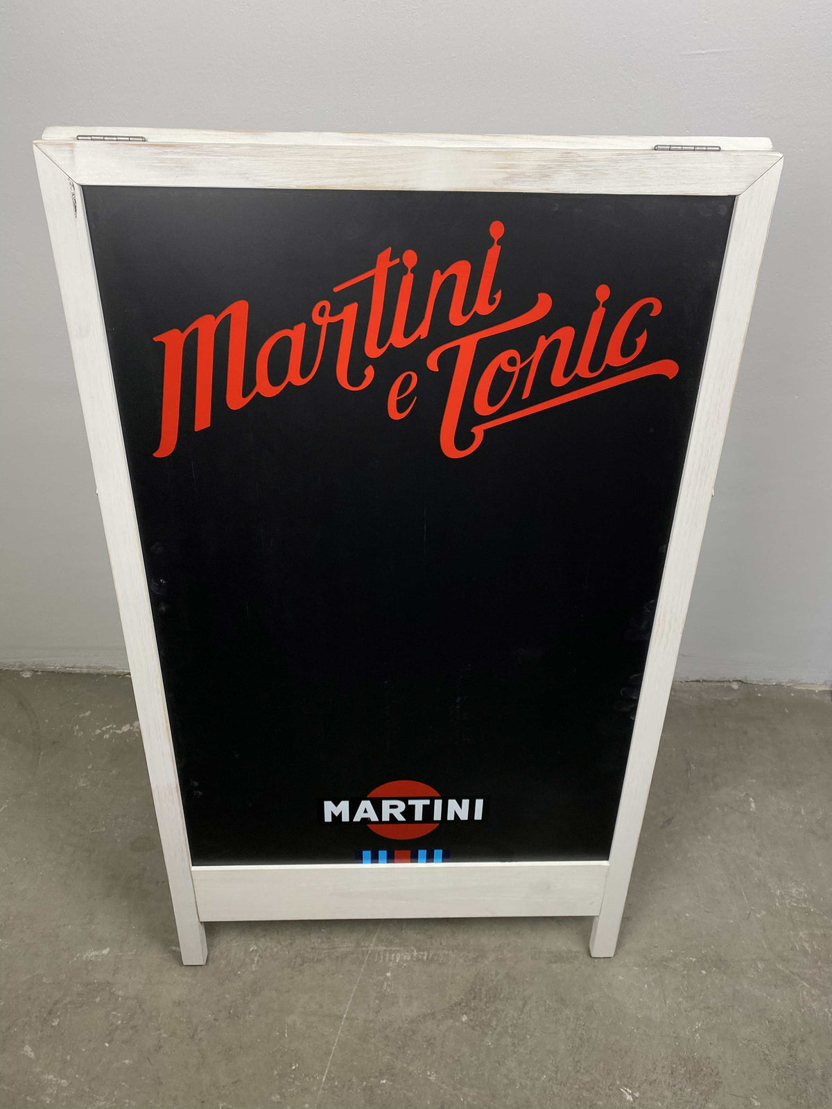 1x Martini Vermouth Tableau noir XL e tonic 57 x 99