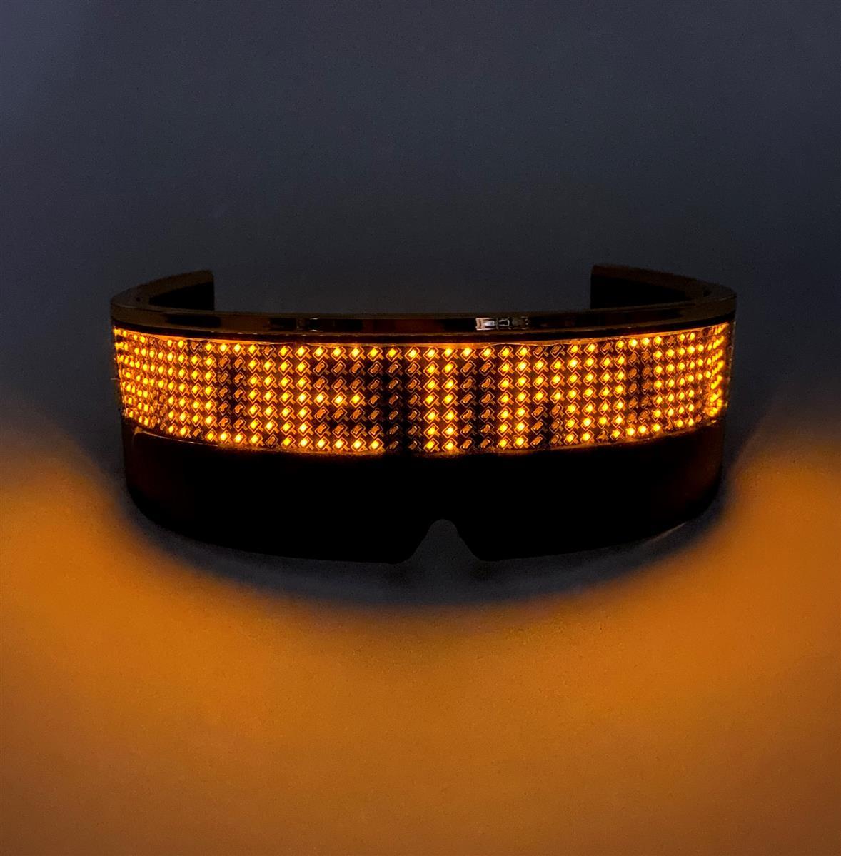 1 paire de lunettes de soleil LED Moët & Chandon avec monture dorée – Vue 3