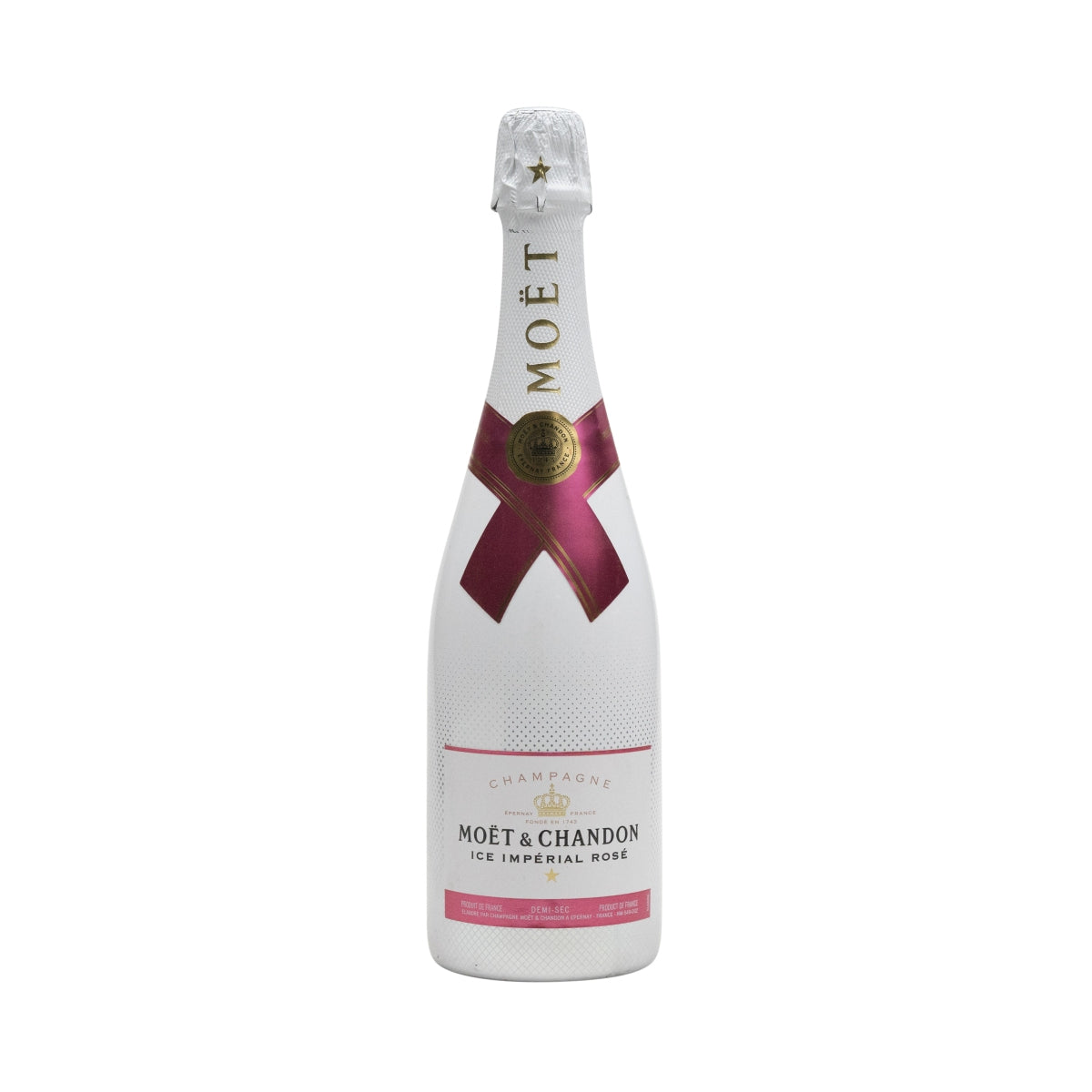 1 bouteille de champagne Moët & Chandon 0,7 l Ice Imperial Rose vide