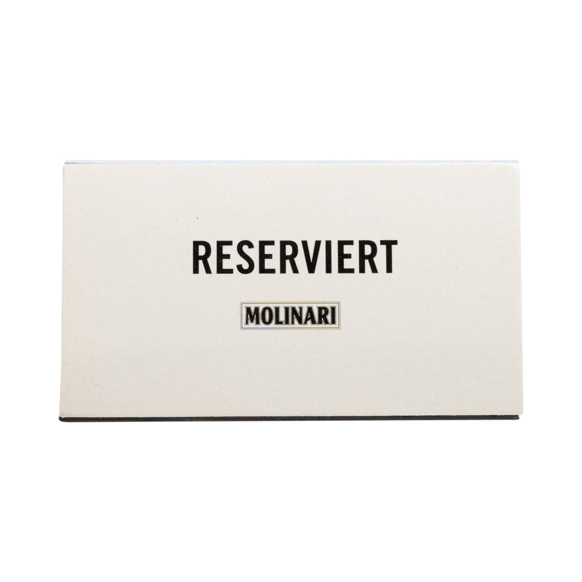 1x présentoir de table pour liqueur Molinari « Réservé » avec allumettes – Vue 2