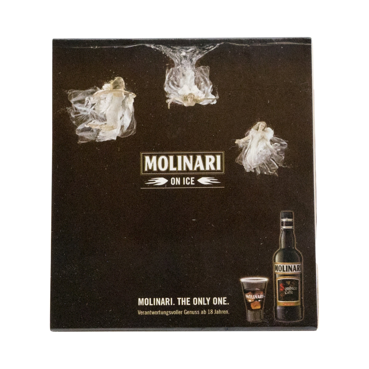 1x présentoir de table pour liqueur Molinari « Réservé » avec allumettes – Vue 4