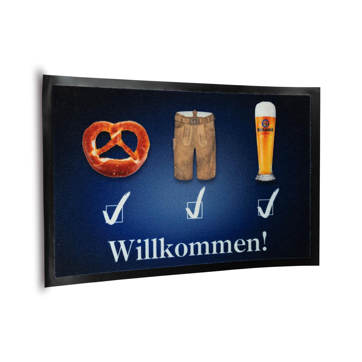 1x paillasson Paulaner Bienvenue 80x50