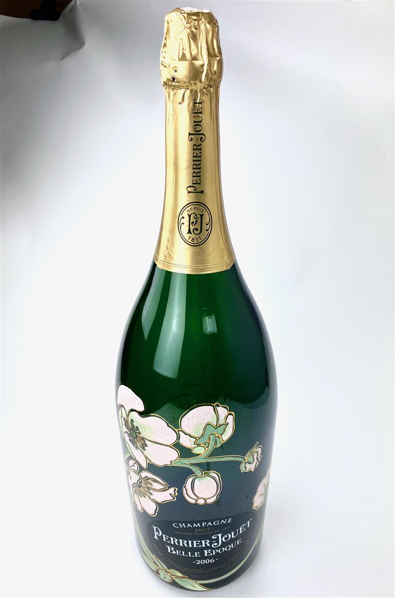 1 bouteille vide de champagne Perrier Jouet, bouteille décorative 6 l Belle Epoque