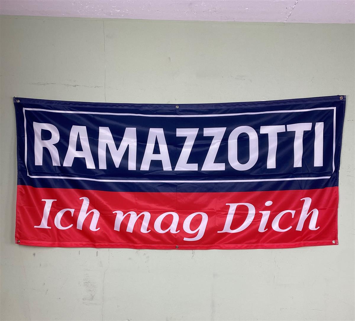 1x liqueur Ramazzotti « Fahne ich mag dich » (Je t'aime) 200 x 90