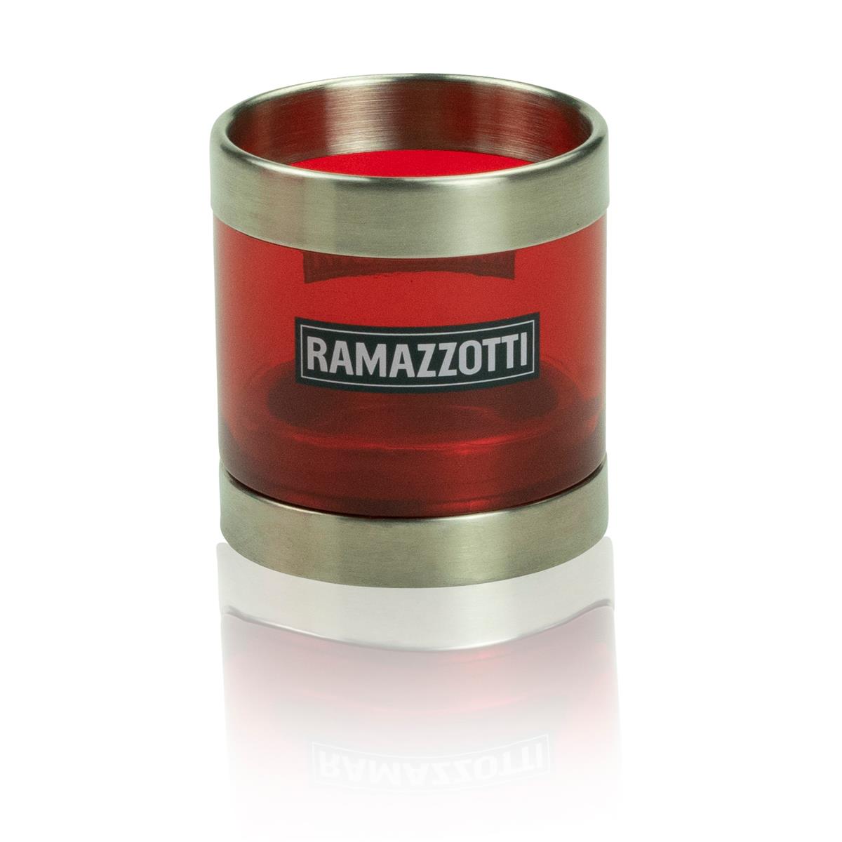 1x Ramazzotti Liqueur Photophore métallique petit modèle haut et bas