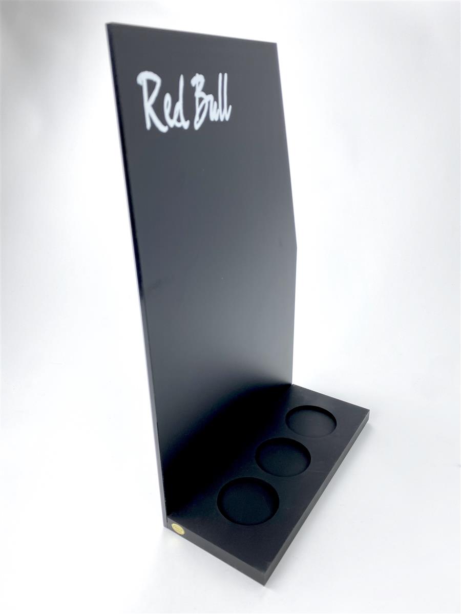 1x tableau noir Red Bull Energy 36 x 23 cm noir avec support pour canettes – Vue 2