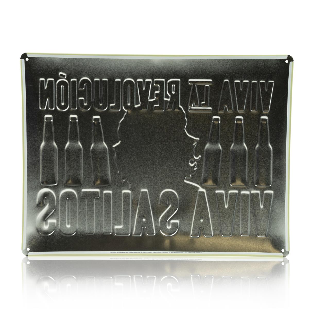 1x plaque métallique Salitos Beer Viva La Revolution vert clair 40 x 30 – Vue 2