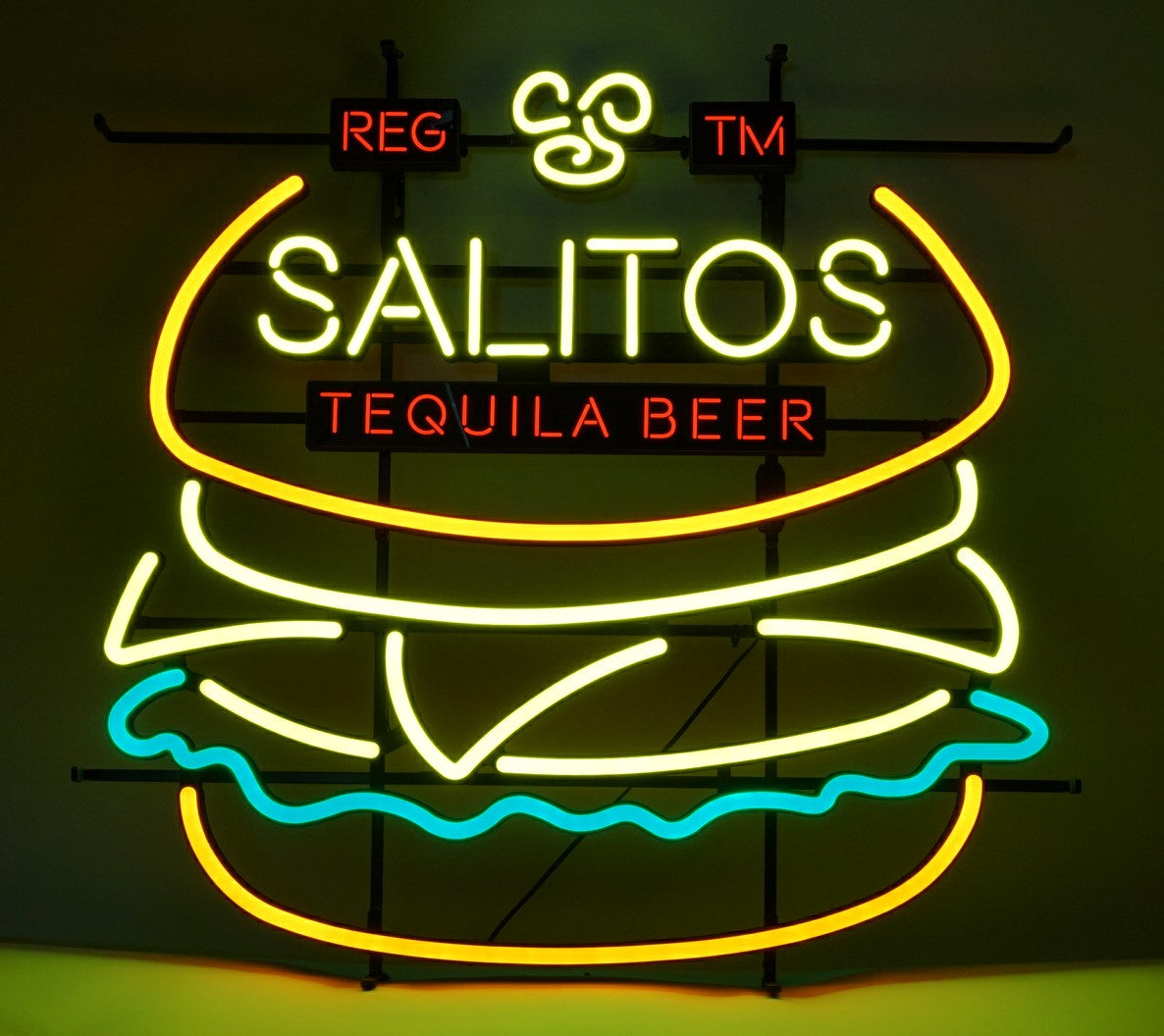 1x enseigne lumineuse Salitos Bière Burger