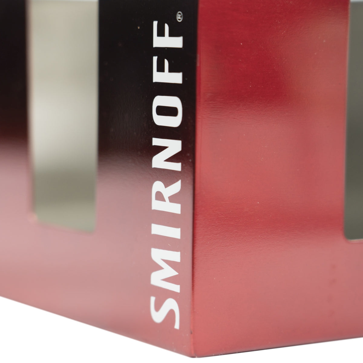 1x Smirnoff Vodka Barcaddy métal rouge – Vue 4