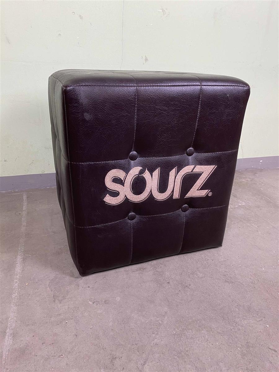 1x Sourz Likör tabouret de bar noir cuir