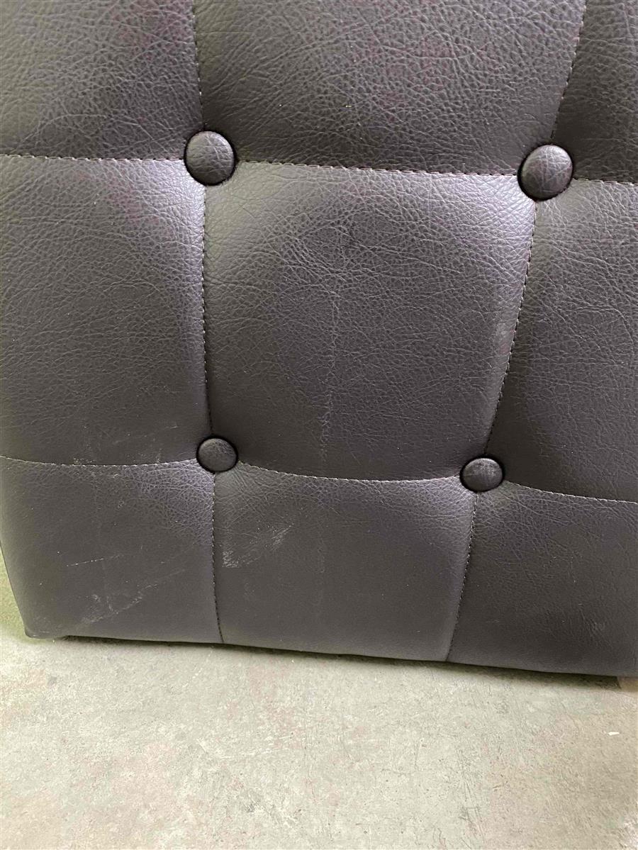 1x Sourz Likör tabouret de bar noir cuir – Vue 3