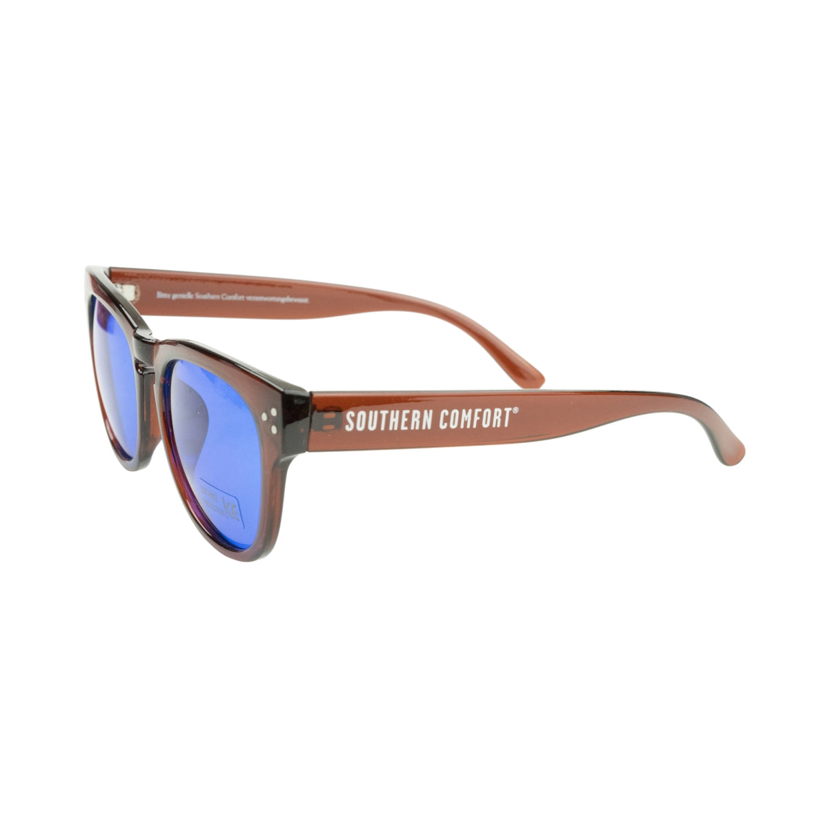 1x Southern Comfort Whiskey  Lunettes de soleil Marron Verres bleus Miroités