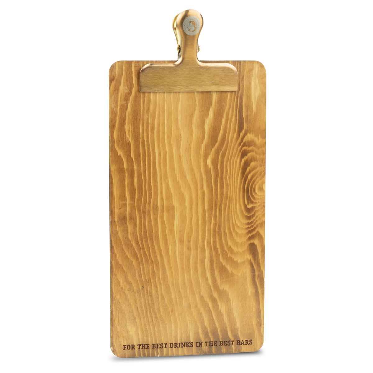1x Thomas Henry Mixer porte-cartes en bois avec pince en cuivre – Vue 2