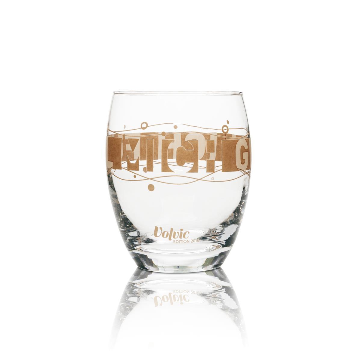 6x Verre à eau Volvic Édition 2010 Tumbler marron – Vue 2