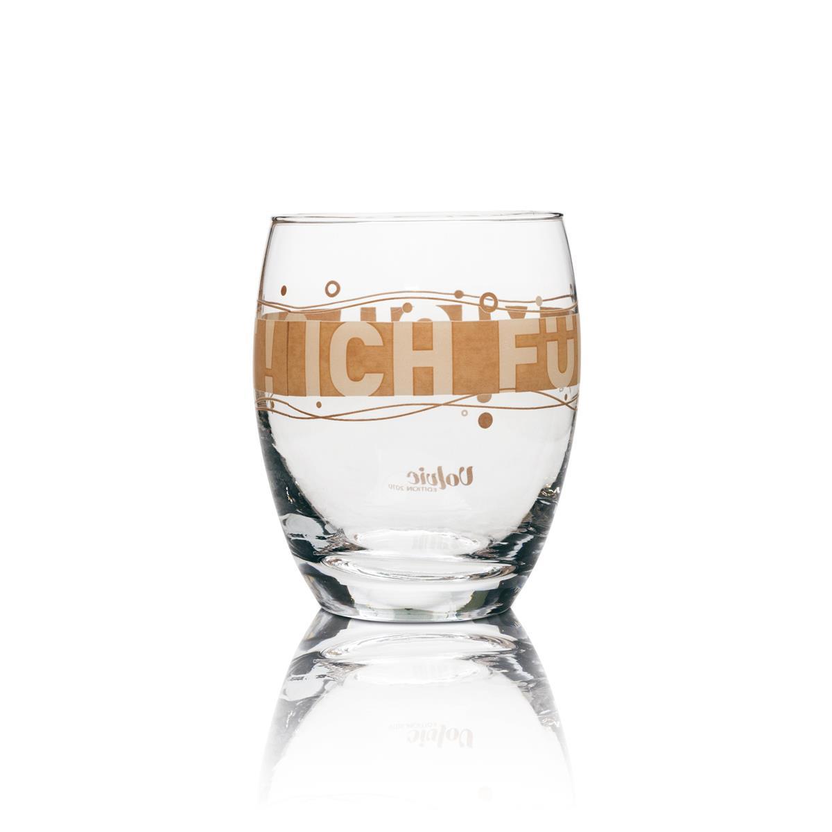 6x Verre à eau Volvic Édition 2010 Tumbler marron – Vue 3