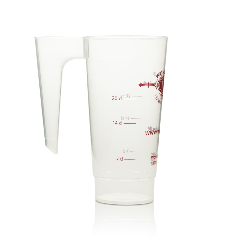 1x Wonderbar Cocktails Gobelet en plastique rigide réutilisable 0,3 avec anse