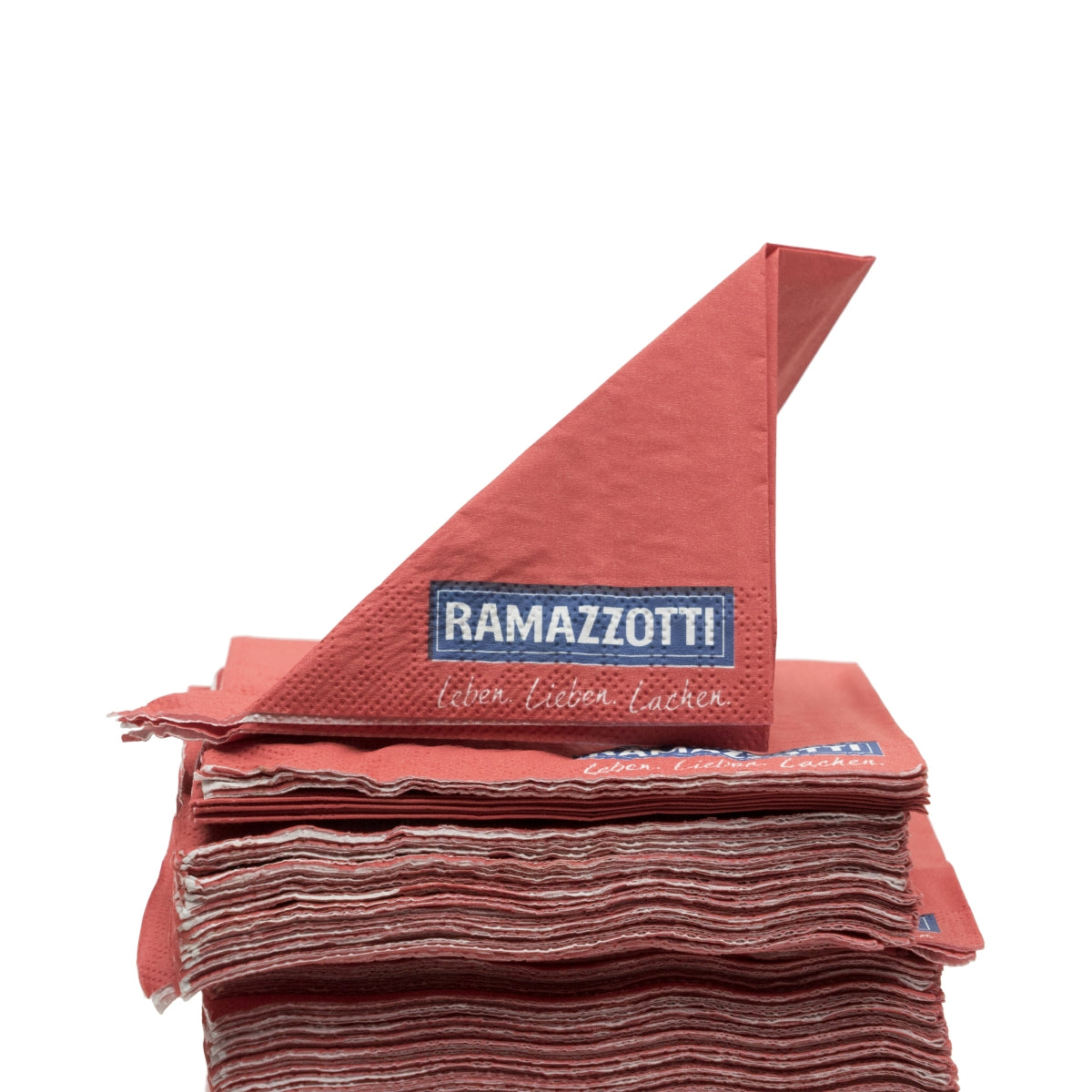 200 serviettes Ramazzotti rouge 24x24 – Vue 3
