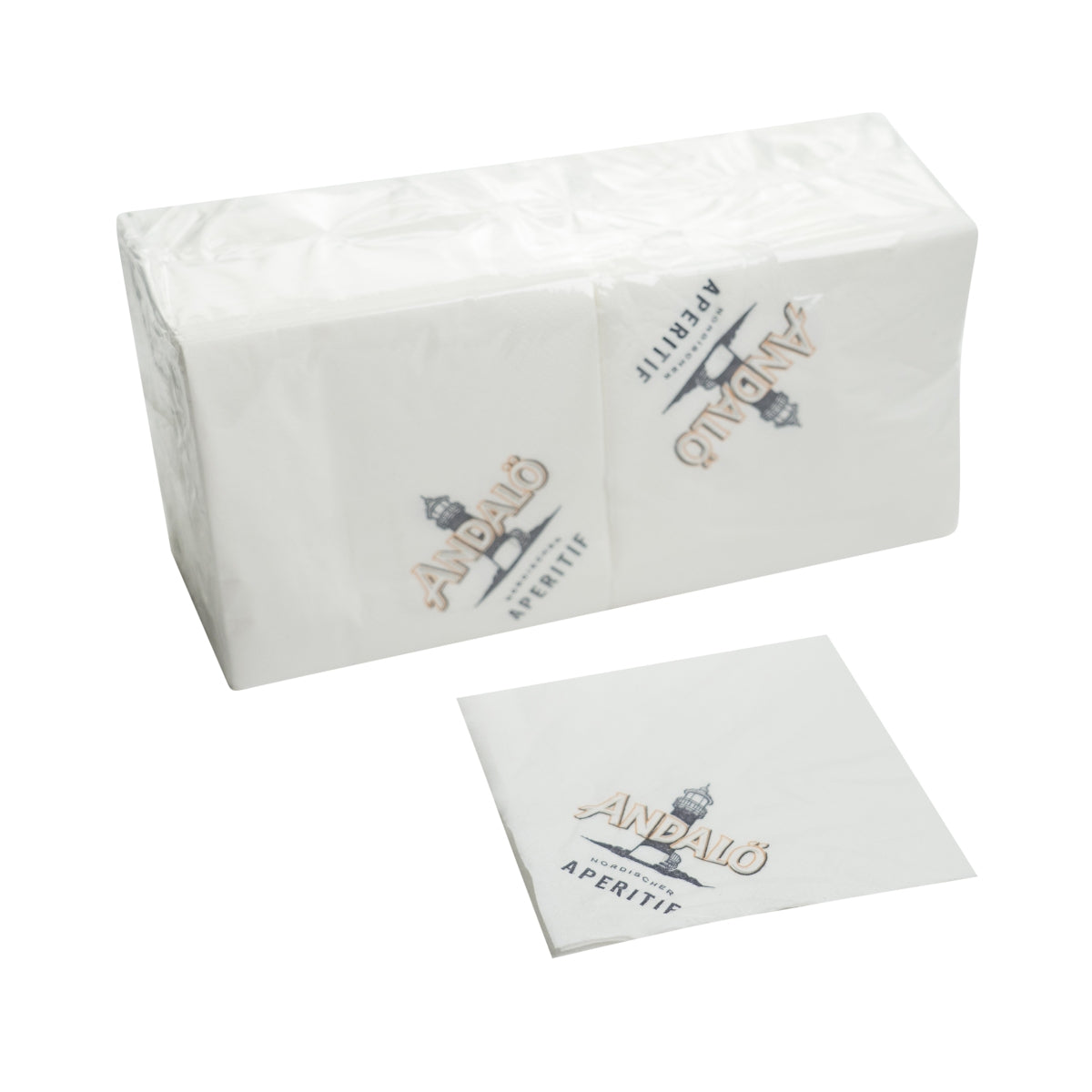 250 serviettes Andalö Serviettes Sous-verres 12x12cm Gastro Anti-gouttes Verres