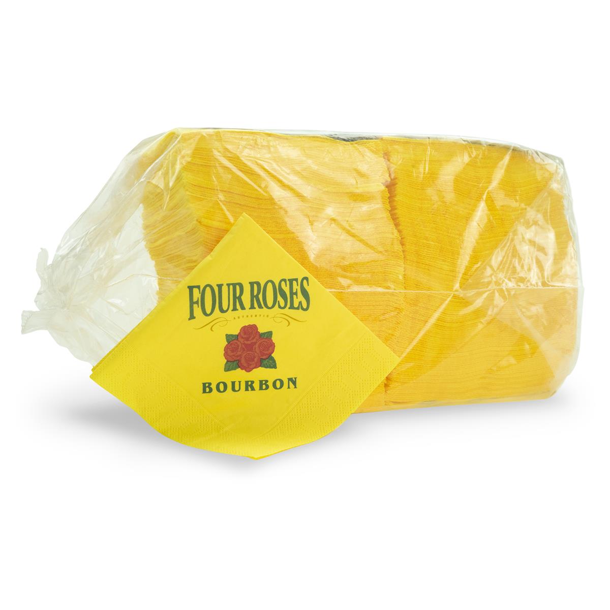 250 serviettes Four Roses Whiskey  jaunes – Vue 2