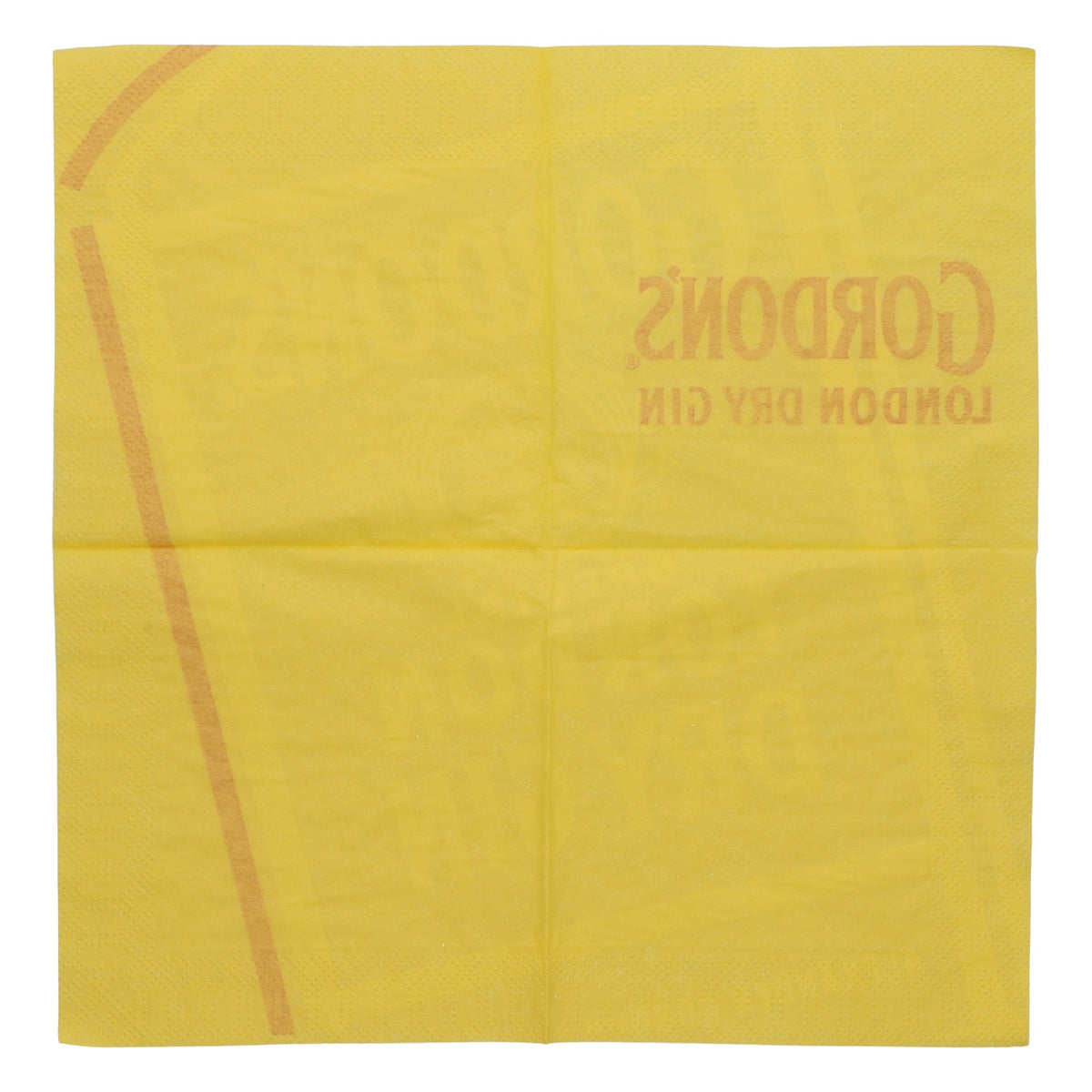 250 serviettes « Gordon's Gin » jaunes, petites, serviettes de cocktail, accessoires de bar – Vue 4