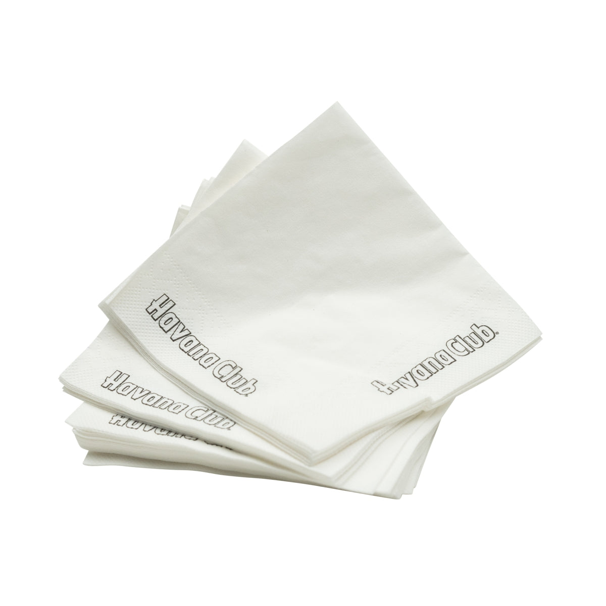 250 serviettes Havana Club Rum blanches, petits caractères – Vue 2