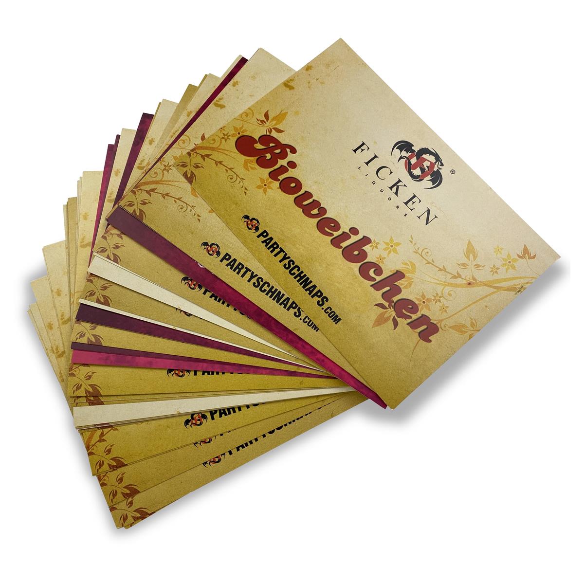 25x carte postale « Ficken » (baise) liqueur mélangée