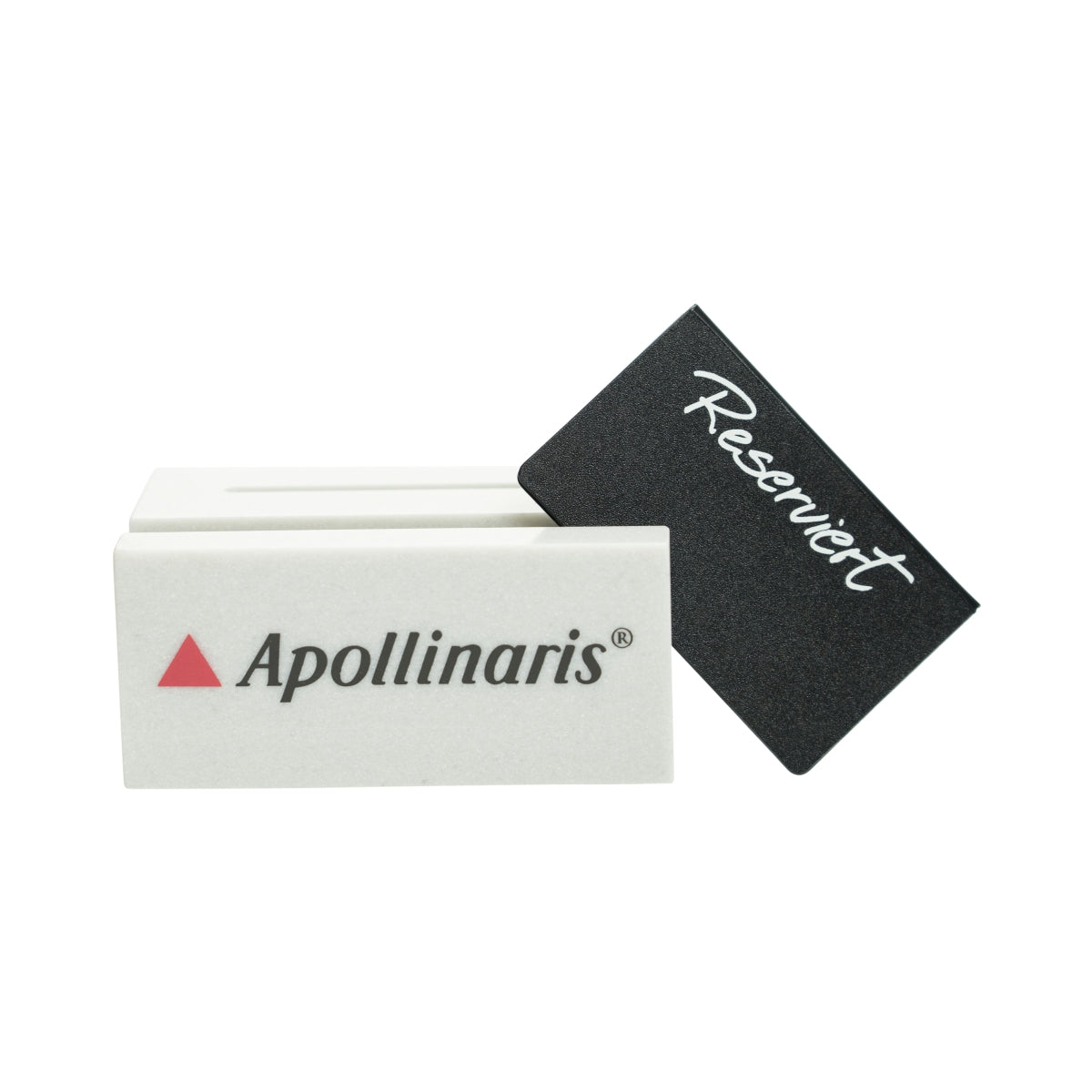 2x Apollinaris présentoir de table en béton pour cartes de menu, bar gastronomique, table
