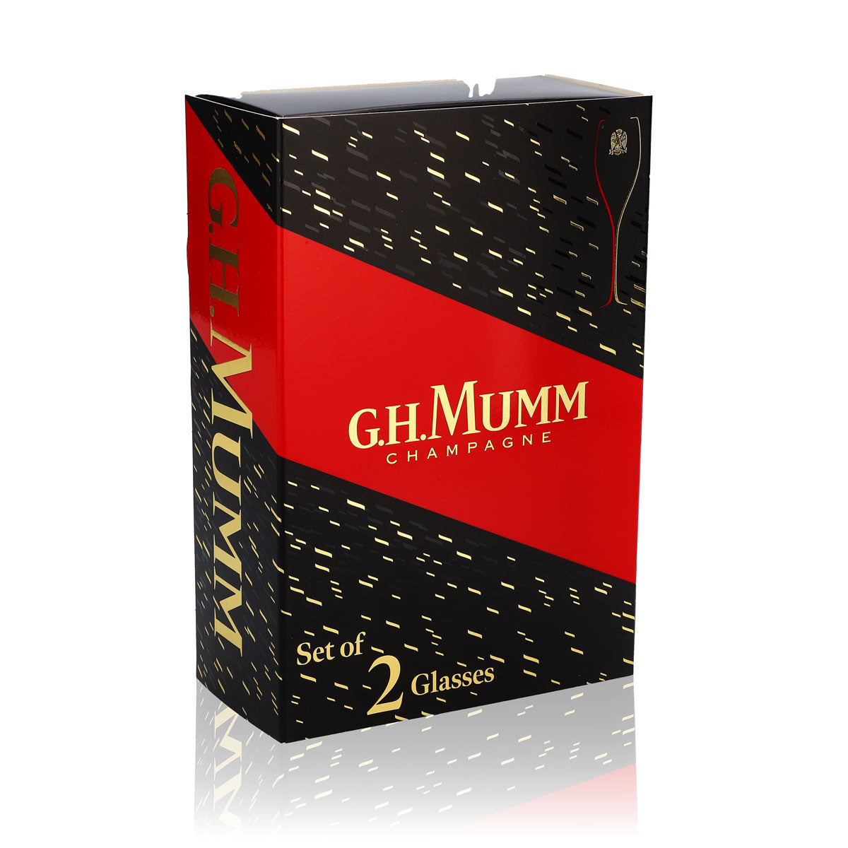2x G.H. Mumm Champagne Verres à champagne Verre 0,17 l Flûte Coffret cadeau – Vue 2