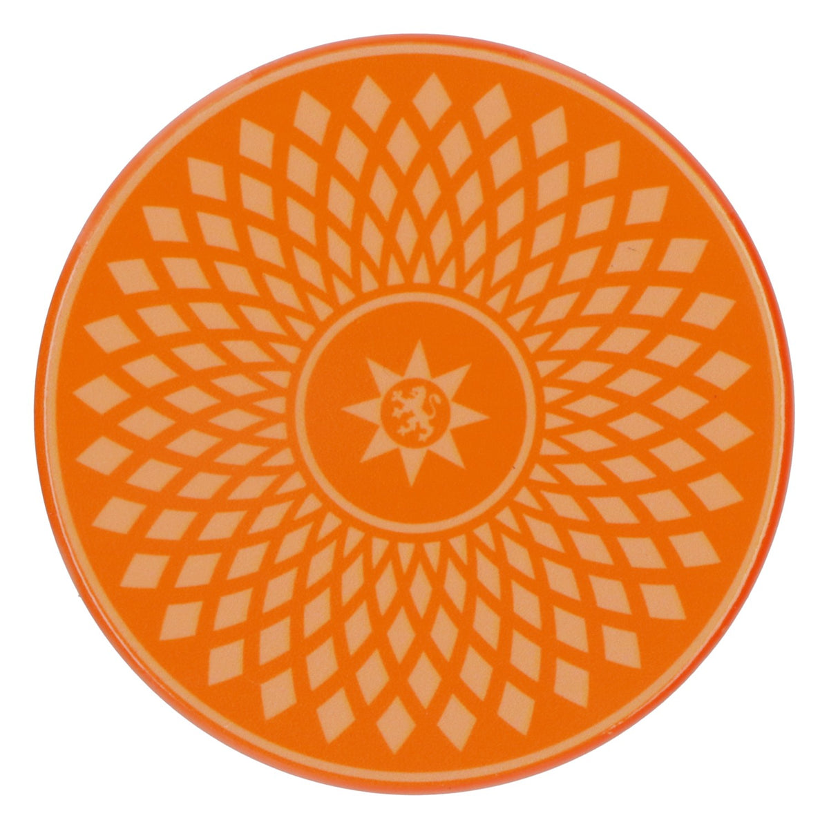 2x Gerolsteiner Sous-verres Sous-verres en verre Boissons avec pied en liège Céramique Orange – Vue 2