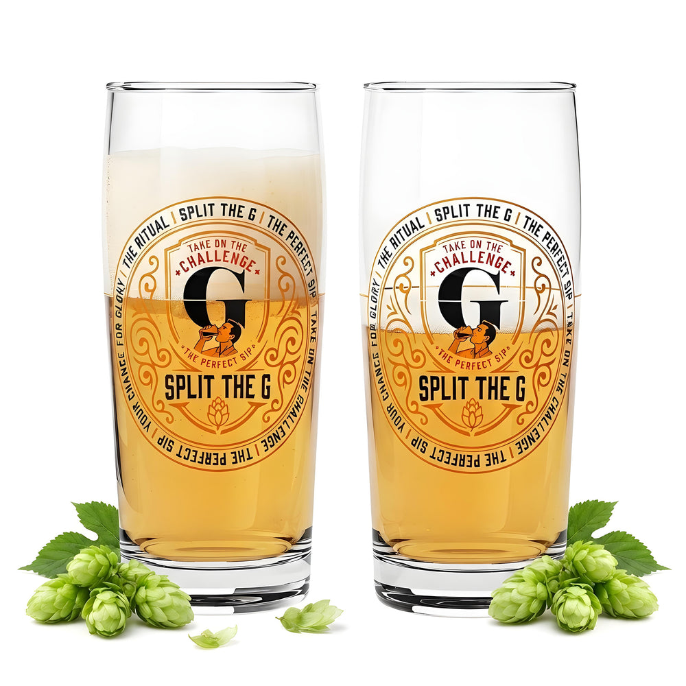 2 verres à bière Sipply « SPLIT THE G » « The Perfect SIP » 0,5 l : la tendance sur les réseaux sociaux