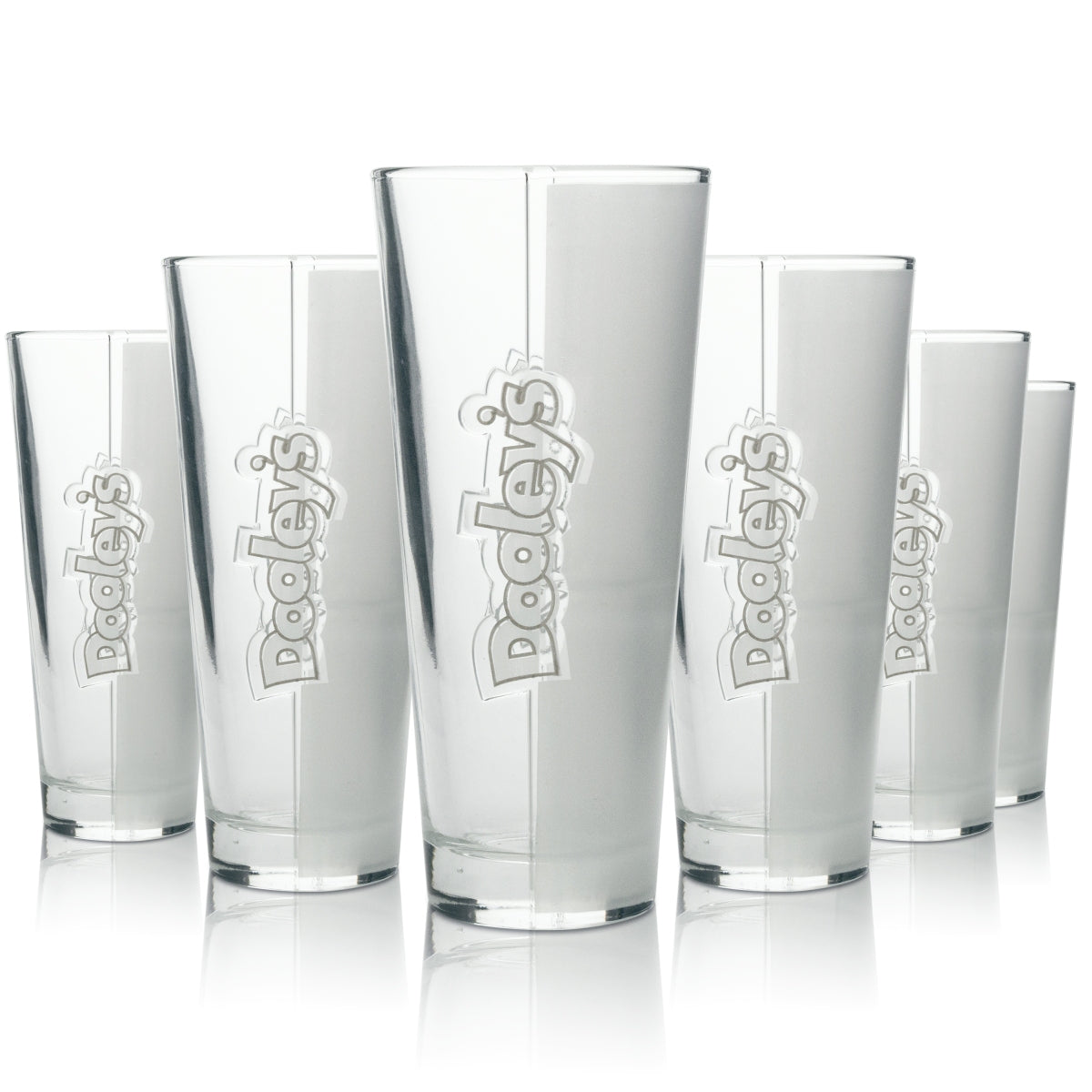3x Verre à liqueur Dooley's Longdrink Contour Transparent Mat