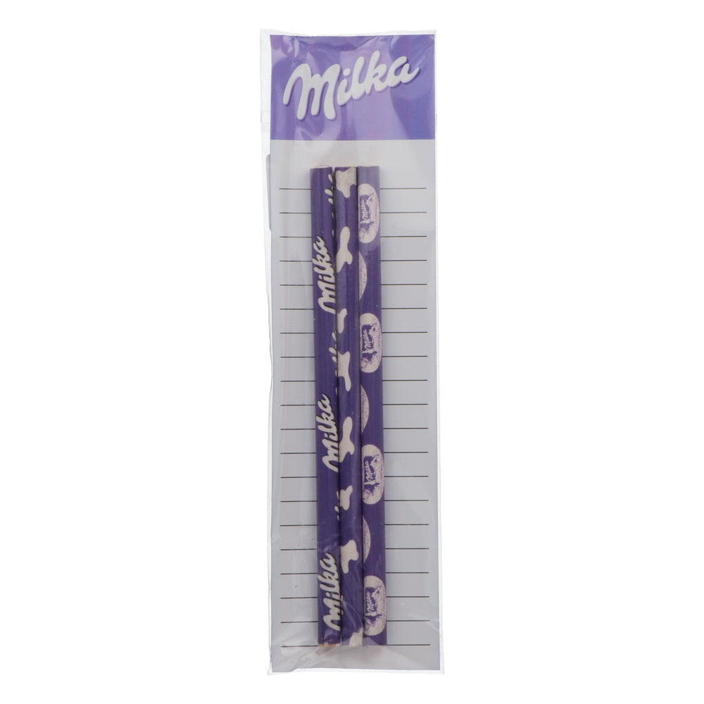3 crayons en chocolat Milka Crayons scolaires Crayons à dessin Fournitures scolaires