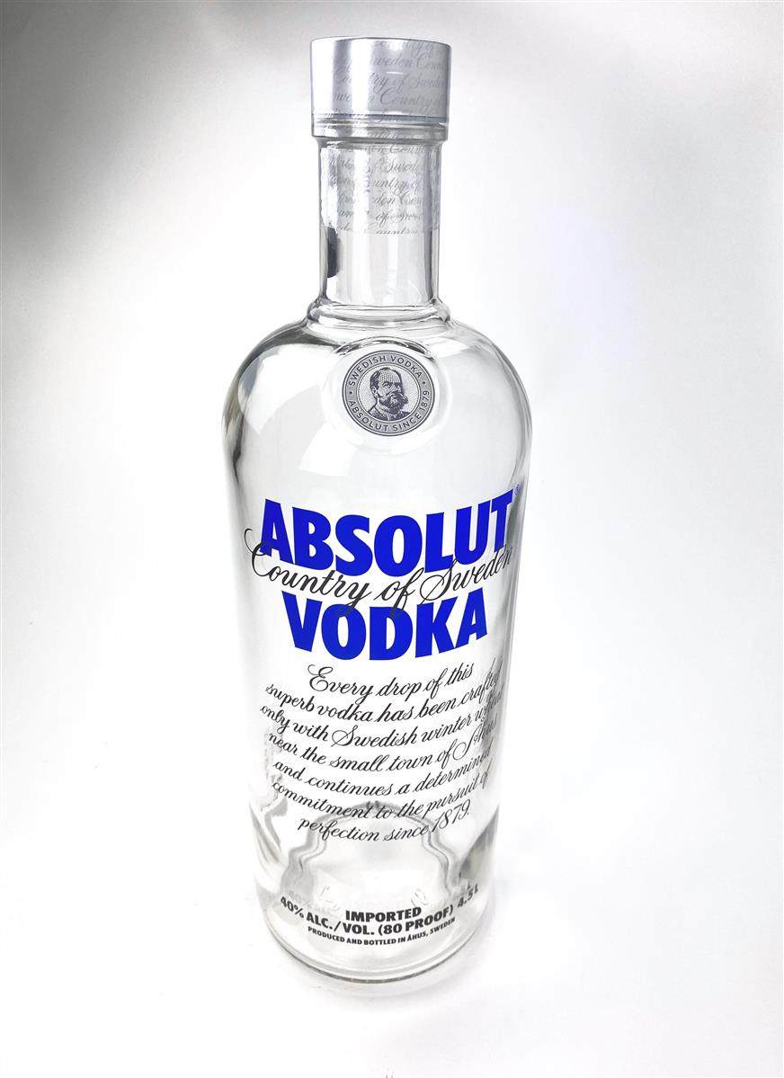 bouteille vide Absolut Vodka 4,5 l avec présentoir en carton Bouteille factice Décoration Bar