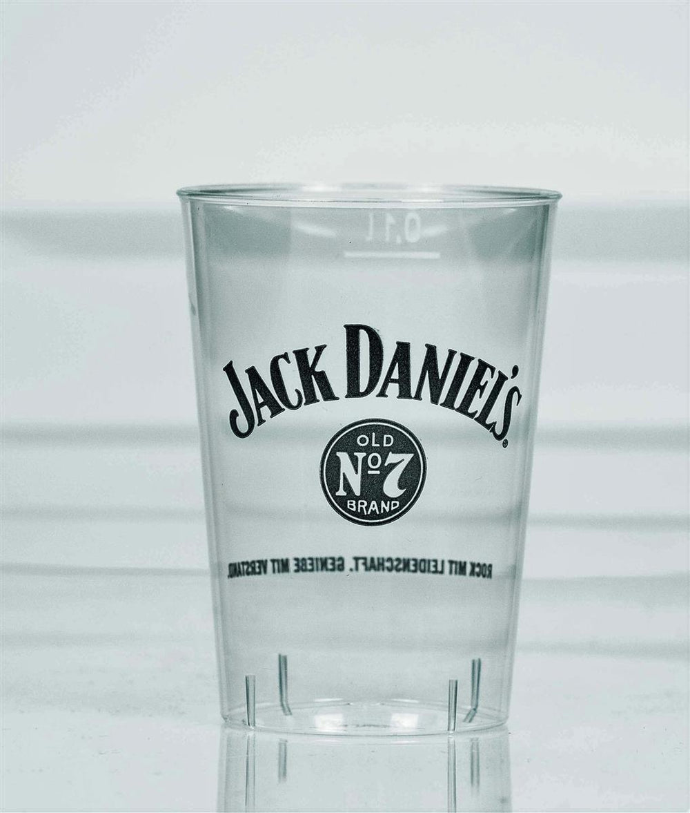 40 gobelets jetables Jack Daniels Whiskey 0,1 l Gobelets en plastique