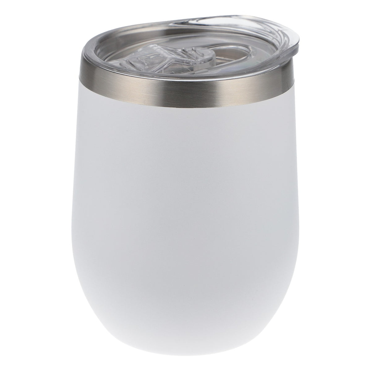 Gobelet « 44°N Gin To-Go » en acier inoxydable, 0,4 l, avec paille, blanc – Nouveau et tendance – Vue 4