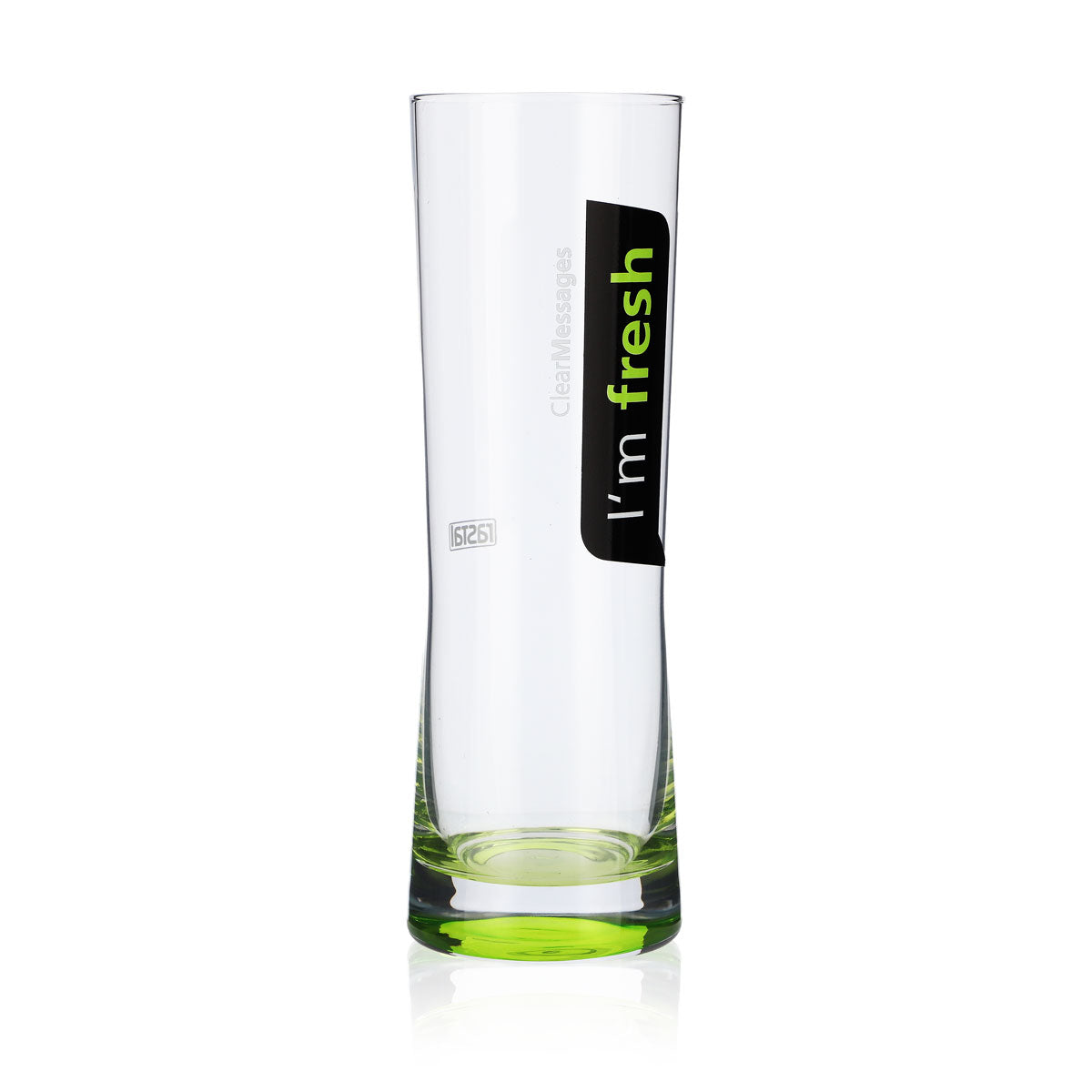 4 verres Rastal 0,25 l Verre design Verre à long drink « I'm Fresh » fond vert – Vue 2
