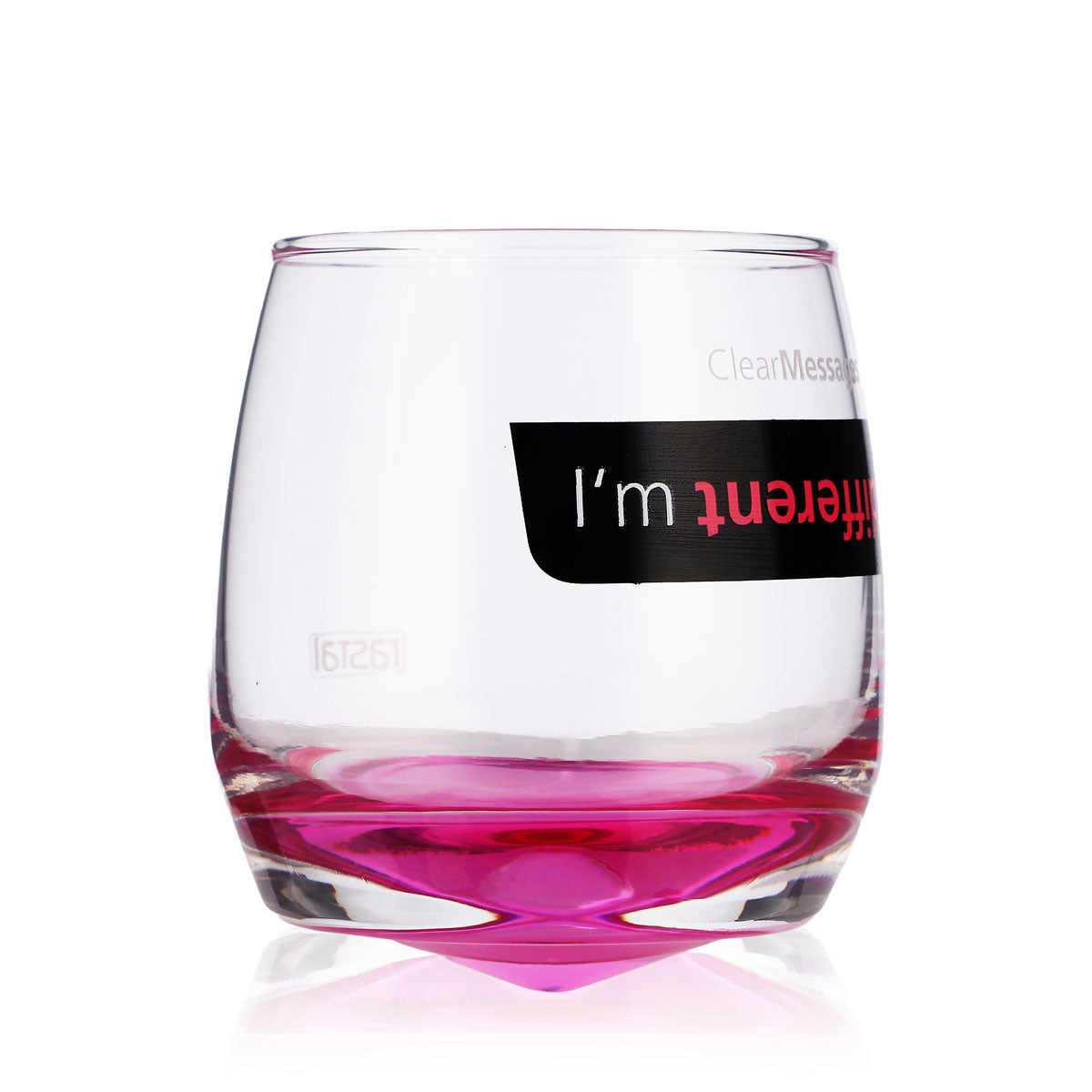4 verres Rastal en verre 0,2 l Verres design Tumbler Schwenker « I'm different » – Vue 2