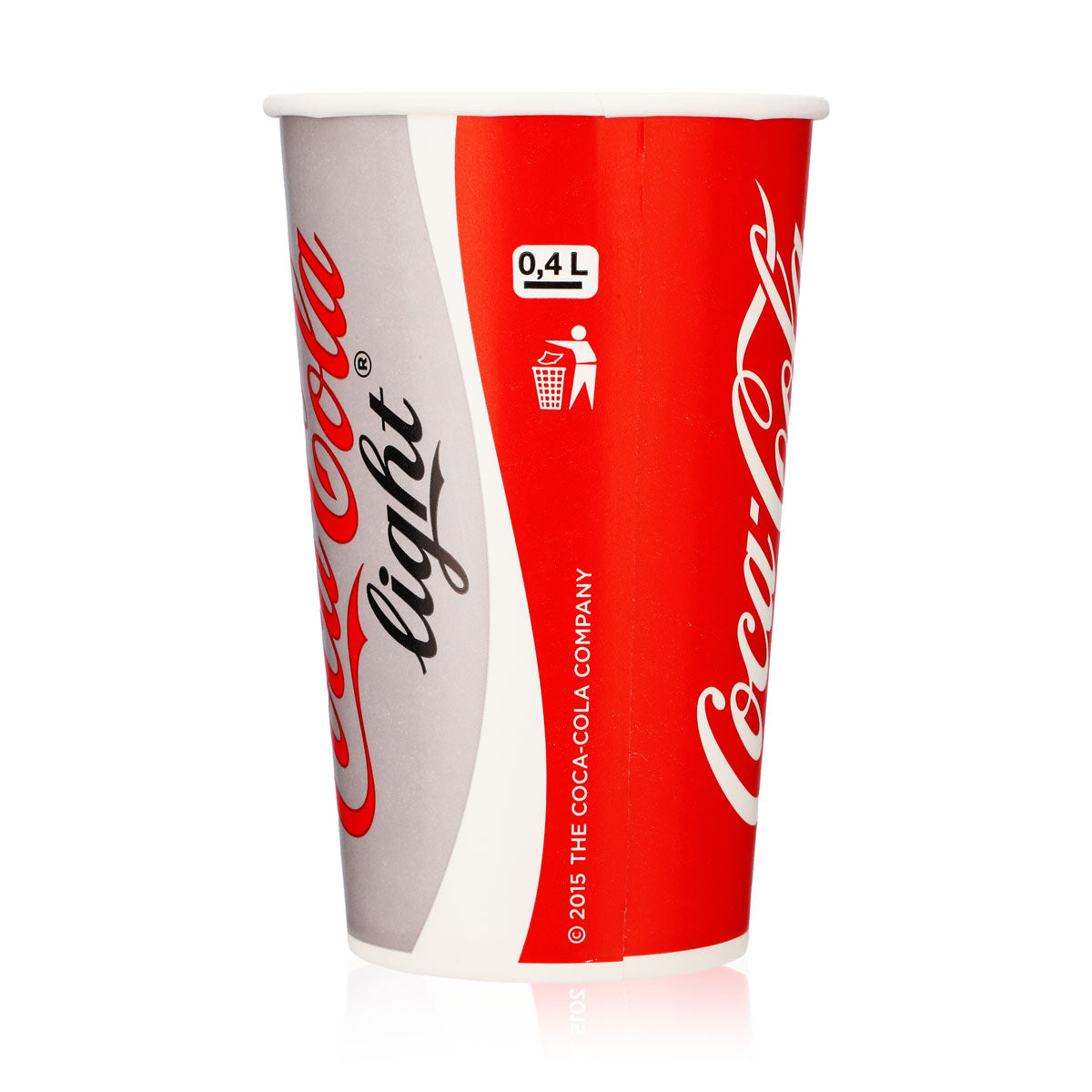 50 gobelets Coca Cola 0,4 l en verre jetable Gobelets de fête Gobelets festifs – Vue 5