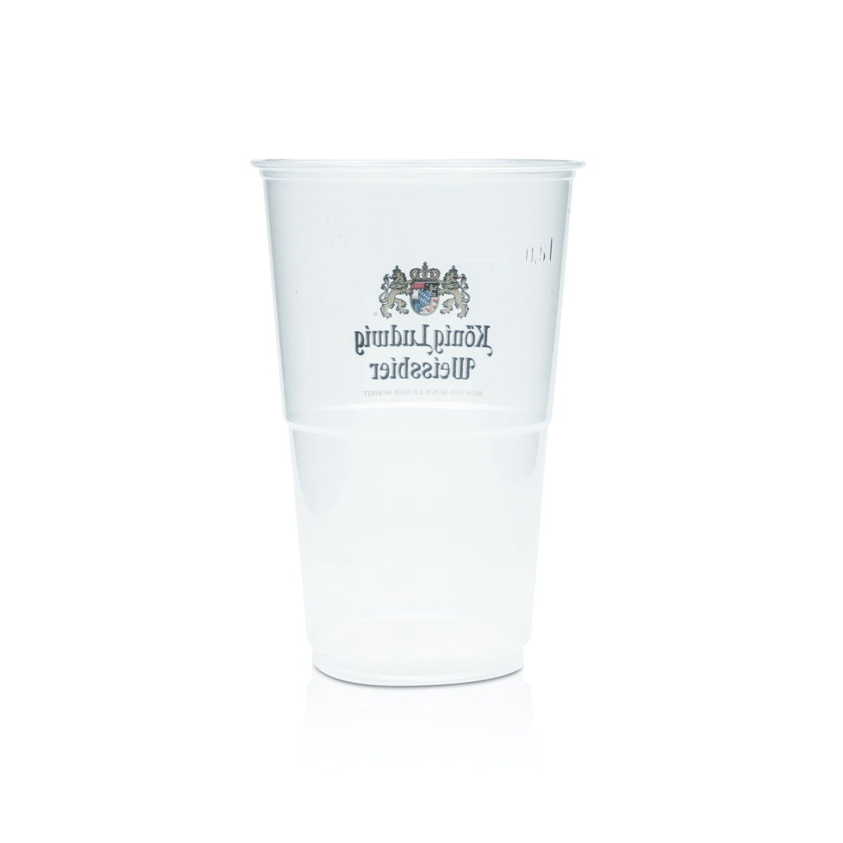 50 gobelets jetables König Ludwig Bier 0,5 l, verres de festival en plastique – Vue 3